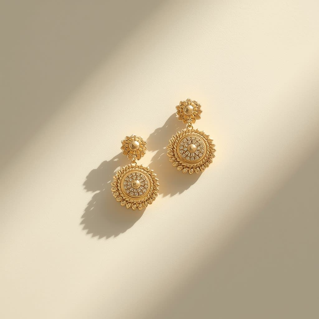 Classic 22K Gold Stud Earrings