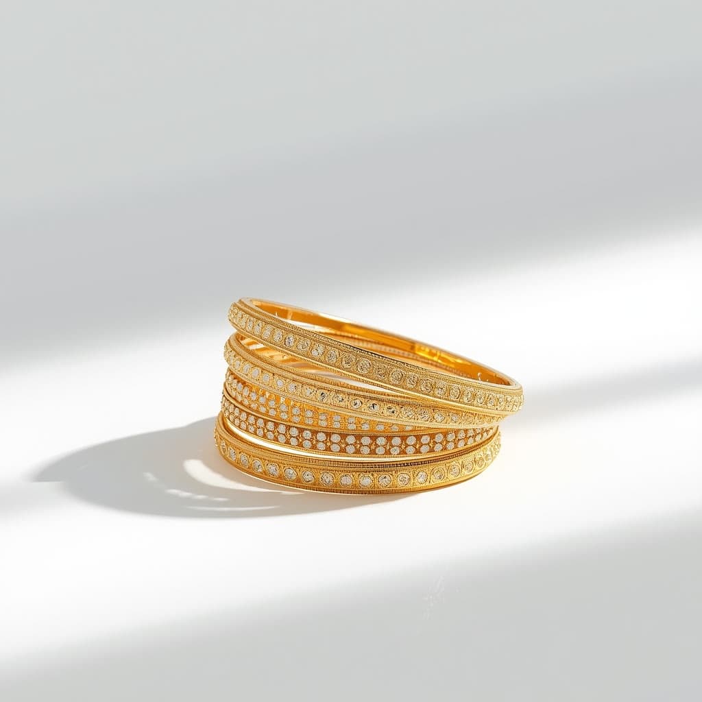Traditional 22K Gold Bangles Pair
