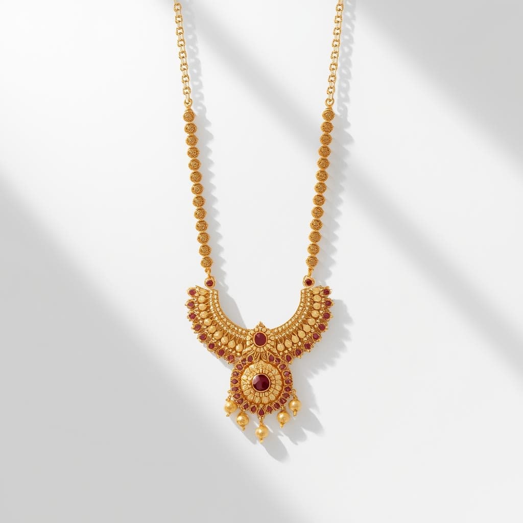 Elegant 22K Gold Necklace Set